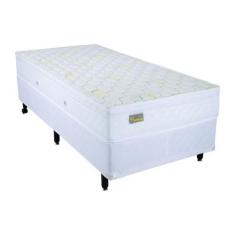 Imagem de Cama Box Com Colchão Solteiro Mola Mega Colchões Nanno Euro - 088X188