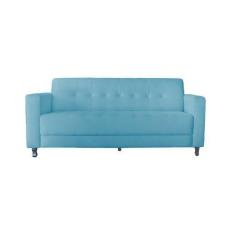 Imagem de Sofá Jade 3 Lugares Suede Azul Turquesa - Dominic Decor