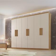 Imagem de Guarda Roupa Casal 6 Portas 2 Gavetas Petra Rufato