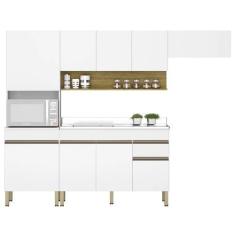 Imagem de Armário De Cozinha 5 Peças Balcão Com Pia 150cm Lina20 K02 Supremo/Fre