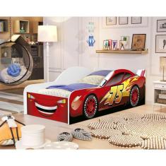 Imagem de Cama Carro Infantil Juvenil Relampago Mcqueen 100% MDF