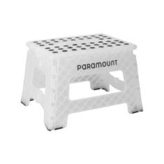 Imagem de Banqueta Banquinho Dobrável Antiderrapante Clear 32X25x22cm - Paramoun
