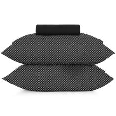 Imagem de Jogo de Cama King 3 Peças Altenburg Toque Acetinado Slim Preto