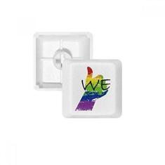 Imagem de LGBT Rainbow Flag We Keycap Kit de atualização para jogos com teclado mecânico PBT