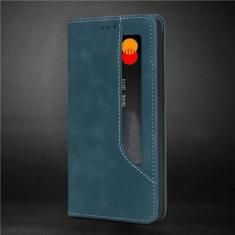 Imagem de Capa magnética retro flip de couro de luxo para Samsung Galaxy S23 S22 S21 S20 FE S10 S9 Note 20 10 9 Plus Ultra Capa de telefone carteira, azul, para Galaxy Note20