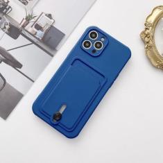 Imagem de Capa de telefone para iPhone 15 14 13 12 Mini 11 Pro Max X XR XS Max 15 7 8 Plus SE 2020 Carteira fashion com suporte de cartão Capa de TPU macia, azul marinho, para iPhone 8 Plus