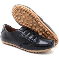 Imagem de Mocatênis Feminino Sapato Casual Em Couro Legítimo Com Zíper Confortável-Feminino