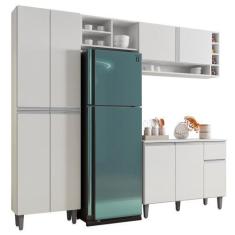 Imagem de Cozinha Modulada Completa 230cm Com Balcão E Armário Aéreo Vanessa Bra