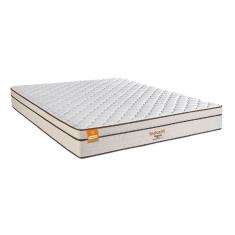 Imagem de Colchão King Pequim 193x203cm Molas Ultralastic Softgel Inducol Cr445e Branco/bege Branco/bege