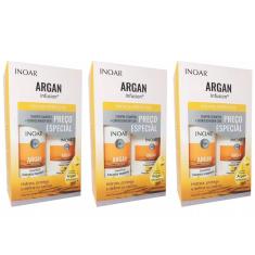 Imagem de Inoar Kit Argan Infusion Cachos Perfeitos Shampoo 500Ml + Condicionador 250Ml (Kit C/03)