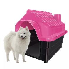 Imagem de Casa Pet Casinha Cachorros Grande Gatos Rosa Dog Médio N5