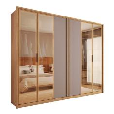Imagem de Guarda-Roupa Casal com Vidro Reflecta Cristal 6 pt 4 gv Buriti e Fendi