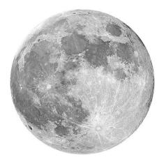 Imagem de Adesivo De Parede Decorativo Lua 60 Cm X 60 Cm