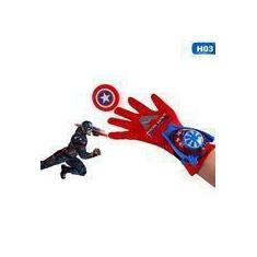 Imagem de Luva Infantil Lança Discos Capitão América Brinquedo Marvel Vingadores