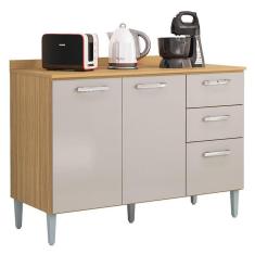 Imagem de Balcão de Cozinha Lavínia Damasco Off White - Poquema