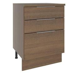 Imagem de Balcão Madesa Stella 60 cm 3 Gavetas - Rustic