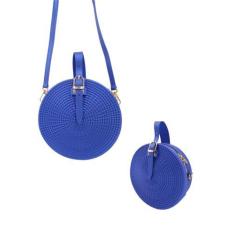 Imagem de Bolsa Feminina Redonda De Silicone Com Alça Transversal Yb1001 - Kingl