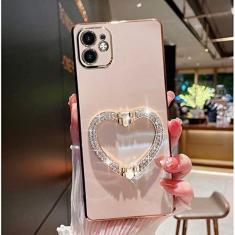 Imagem de Capa protetora de metal brilhante para Samsung Galaxy S22 S21 S20 Ultra S21 S20 FE S10 Plus à prova de choque, rosa, para S20