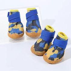 Imagem de Yagizaai Sapatos para cães pequenos (abaixo de 9,5 kg), botas antiqueda para pavimentos quentes, inverno, protetores de patas respiráveis para caminhada, corrida, caminhada, tênis de cachorro com sola