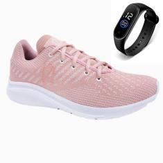 Imagem de Tênis Feminino Gmm Shoes para Treino Academia CaminhadaDia a Dia + Relógio-Feminino