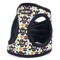 Imagem de Bark Appeal Peitoral para cães Skull Multi Step-in para animais de estimação pequenos e médios – Tamanho atualizado, remedir é essencial – Peitoral macio – antiestrangulamento com alça ajustável e