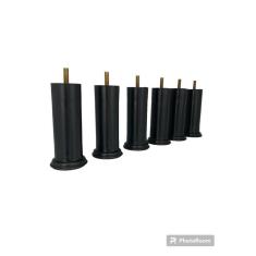 Imagem de Kit 7 Pés Pretos  para Cama Box  12cm Altura