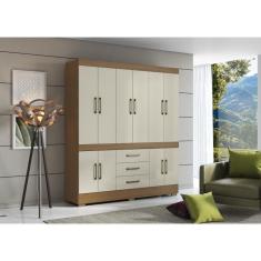 Imagem de Roupeiro 10 Portas 03 Gavetas Mônaco - Aramoveis