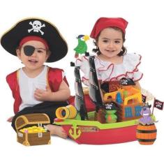 Imagem de Brinquedo Educativo Barco Didático Aventura Pirata - Mercotoys