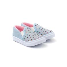 Imagem de Tênis Infantil Feminino Slip On Calce Fácil Funfy 2003A