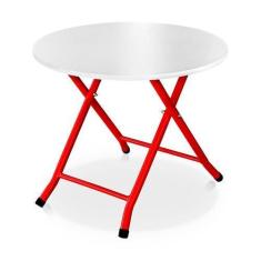 Imagem de Mesa Infantil Ibiza Dobrável Para Criança Desenhar Vermelho E Branco -