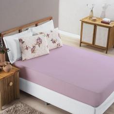 Imagem de Jogo de Lençol Grace Queen 3 Peças Malha 100% Algodão Macio Estampado - Rosê Floral