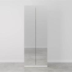 Imagem de Guarda Roupa Hera com Espelho 2 Portas com Cabideiro e 2 Gavetas CabeCasa MadeiraMadeira Branco Geada/Cinza