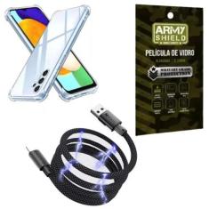 Imagem de Capinha para Galaxy A05S + Cabo Tipo-C Magnético + Película 3D - Armys