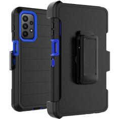Imagem de Takfox Capa para celular Galaxy A23 5G, capa para celular Samsung A23 5G com clipe de cinto com [protetor de tela embutido] Capa protetora resistente, resistente, à prova de choque, à prova de poeira,