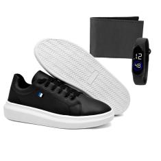 Imagem de Tênis Masculino SB Streatwear Casual Kit Com Relógio Digital e Carteira-Masculino