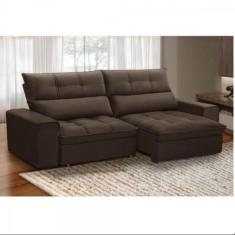 Imagem de Sofa 3 Lugares Retratil E Reclinavel Ferguile Lotus - Marrom