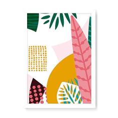 Imagem de Arte Maníacos Quadro Decorativo Tropicalia Praia - 23x16,25cm (Moldura caixa em laca )