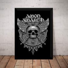 Imagem de Quadro Banda Amon Amarth Death Metal Viking Arte