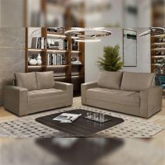 Imagem de Conjunto Sofá 2 e 3 Lugares Urban Suede/Bege