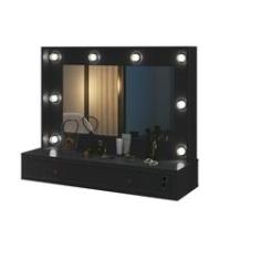 Imagem de Penteadeira Camarim Amélie Suspensa EDN Preto Quarto