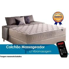 Imagem de Colchão Casal Molas MasterPocket Ensacadas Magnético c/ Vibro Massagem c/ Commodite (138x188x34) - Anjos