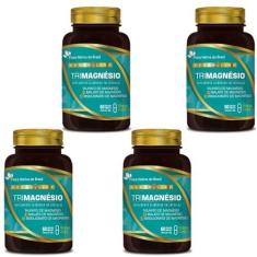 Imagem de 4x Vegan Trimagnésio (Taurato, Malato e bisglicinato) 60 CAPS FLORA NATIVA