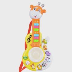 Imagem de Brinquedo Infantil Guitarra Girafa Paraíso Com Luz E Som ( amarela)