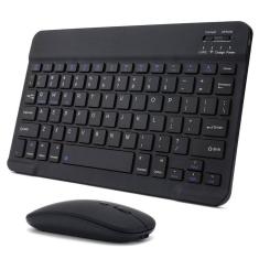 Imagem de Kit Teclado + Mouse Sem Fio p/ Galaxy S8 - Preto ABNT 1