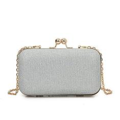 Imagem de JENAGREEN Bolsa feminina clutch com corrente, Prata