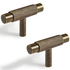 Imagem de DOOROOM Puxadores de armário com furo único em bronze antigo bronze bronze para gaveta de cozinha puxadores vintage, PP
