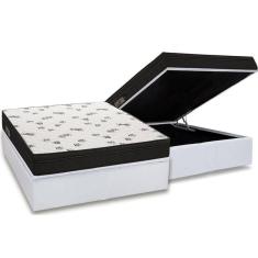 Imagem de Conjunto Box Baú Casal: Colchão Espuma Ortobom D45 Light Saúde OrtoPillow + Base CRC Courano White(138x188)