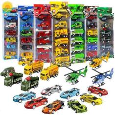 Imagem de Carrinhos De Brinquedo Fricção Conjunto 6 Peças - Nibus