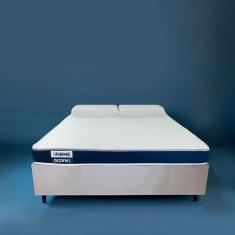 Imagem de Cama Box Com Colchão Viúva Guldi Duplo D28 E 2 Travesseiros Guldi Soft