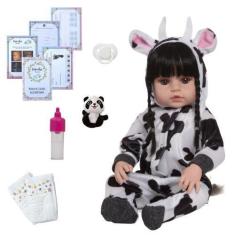 Imagem de Boneca Bebê Reborn Vários Itens Recém Nascida Articulado - Cegonha Reb